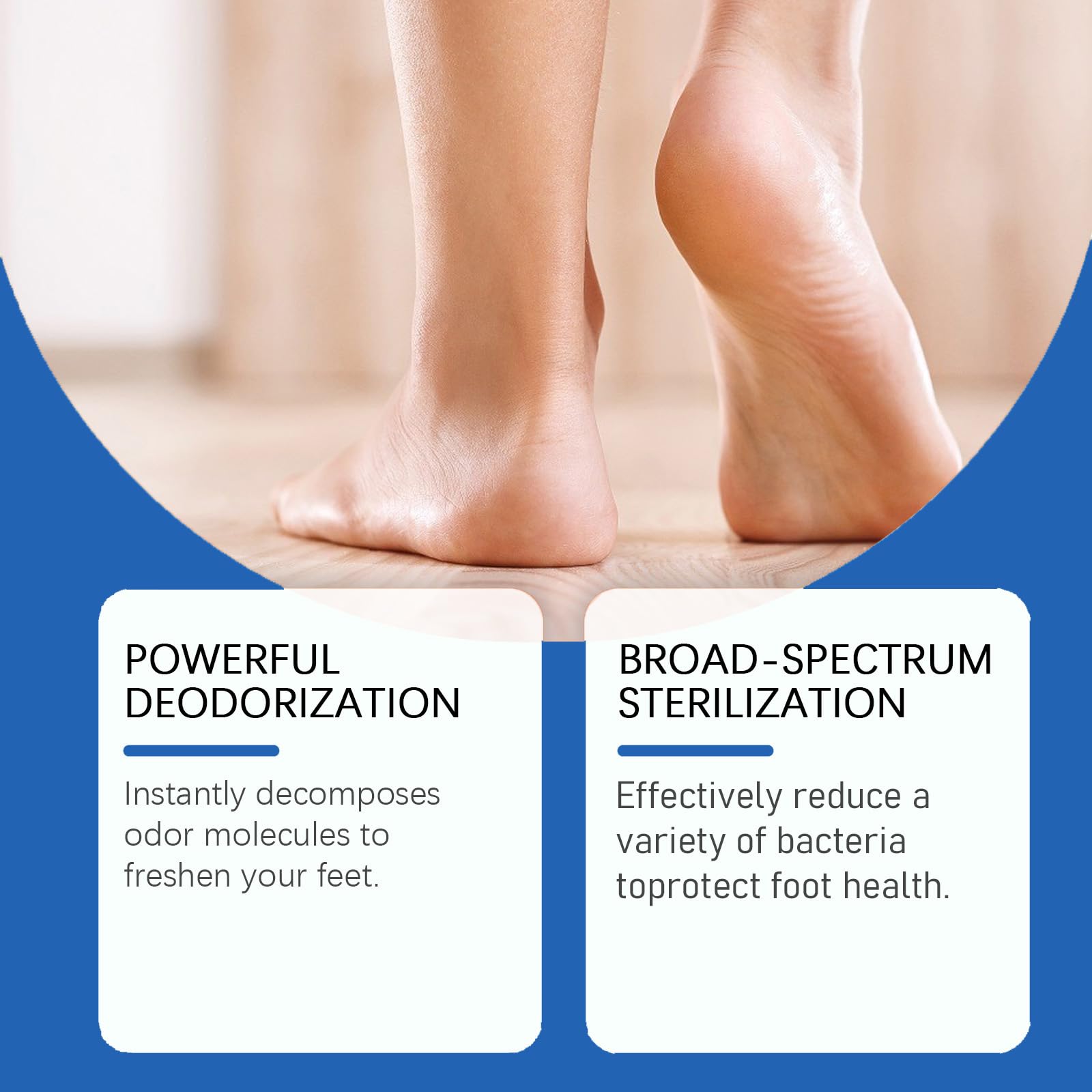 Spray para pies, 120 ml de aceite de árbol de té para pies de atleta, prevención de hongos en los pies, elimina el olor de los pies para hombres y mujeres