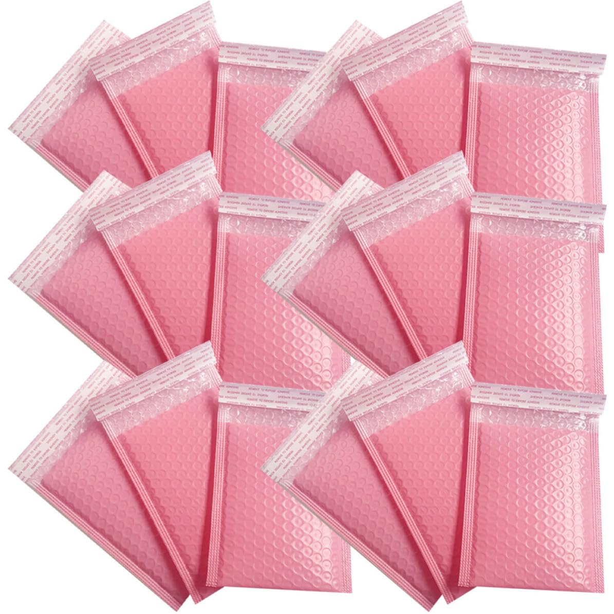 Bolsas de burbujas rosa para proteger objetos frágiles contra impactos en tus envíos