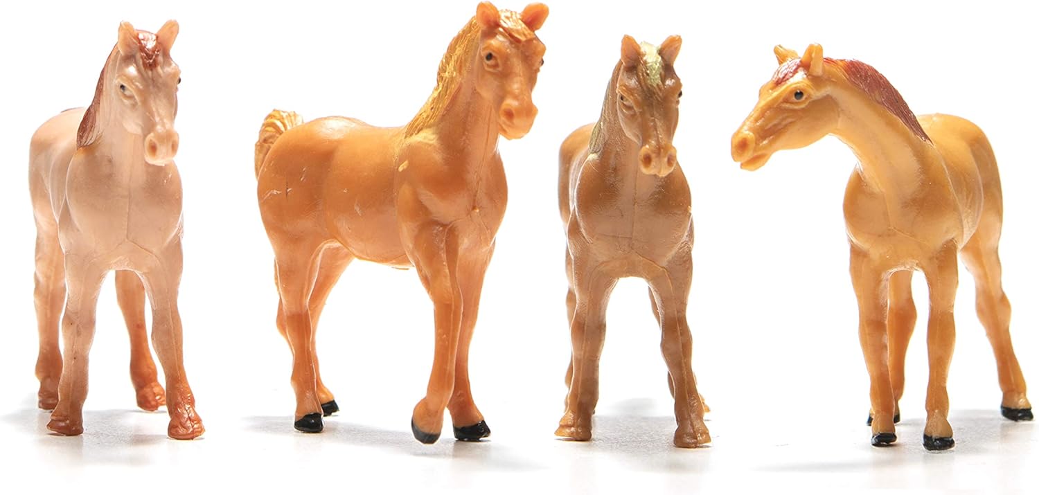 PREXTEX Plastic Toy Horses Party Favors, 16 Count (All Different Horses in Various Poses and Colors) Best Toy Gift for Boys and Girls - Image 8