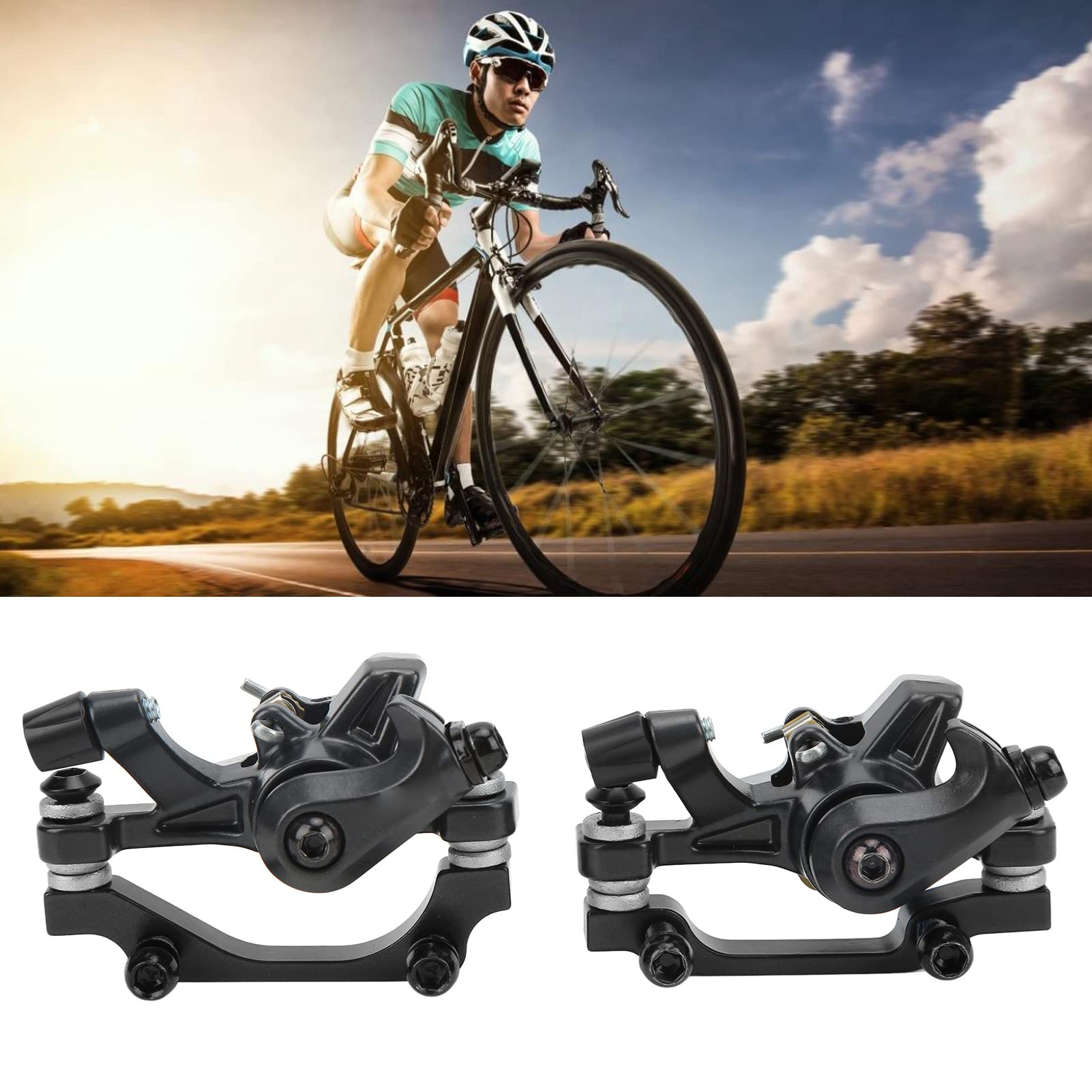 Étrier de frein à disque haute performance, pour VTT, conception monobloc, alliage d'aluminium, fabrication précise, pièces remplaçables, bouton de réglage fin