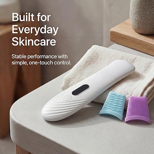 Miniatura 8 de Espátula facial para exfoliar la piel, herramienta removedor de puntos negros para limpieza profunda facial, limpiador de poros con 4 modos, Blanco