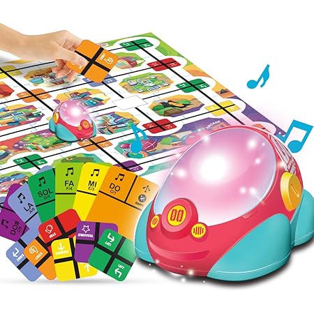 Amazon Gilobaby プログラミング おもちゃ ロボット おもちゃ 車 おもちゃ 音と光で パズル 楽器 ピアノおもちゃ 3モード プログラミング早期教育 ルートを設定 創造的なレースゲーム 歌を演奏する 家族ゲーム カードゲーム 知育玩具 5歳以上 おもちゃ 男の子 おもちゃ