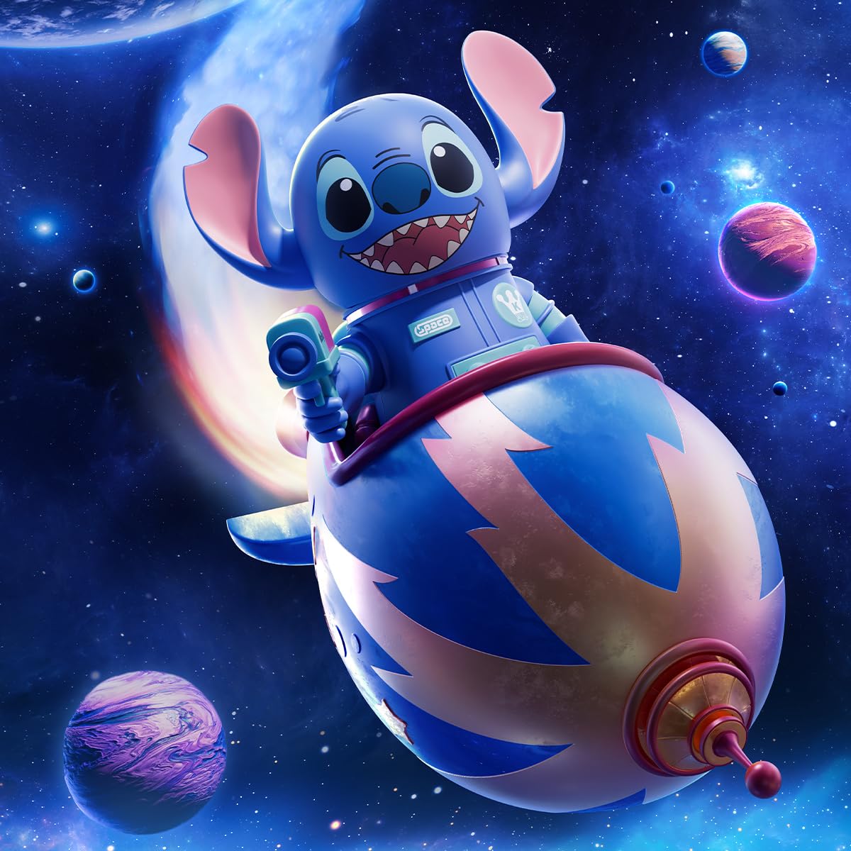 Amazon.co.jp: POP MART MEGA コレクション 1000% SPACE MOLLY Stitch 