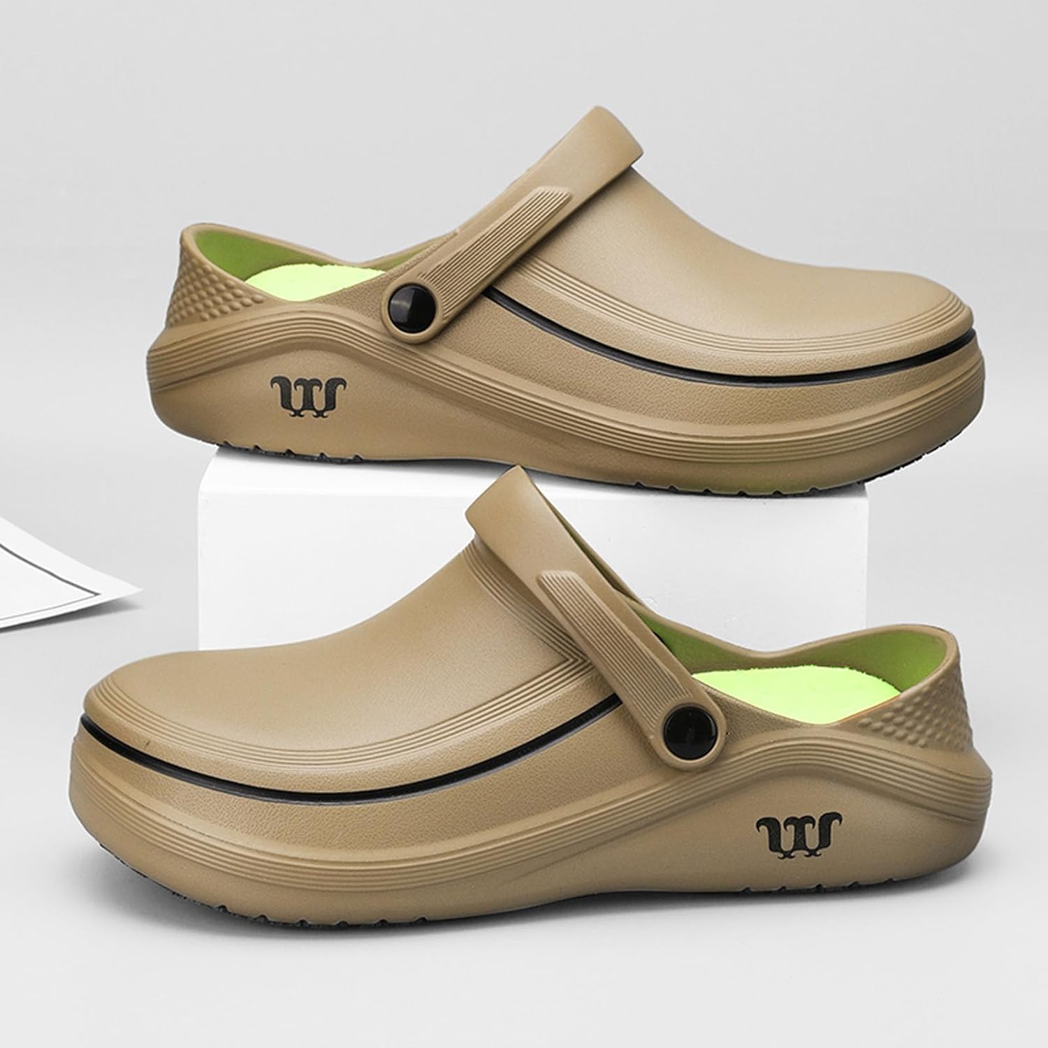 SECHRITE Men's Women's Work Clogs - Unisex Garden Chef Shoes Non Slip Waterproof Nurse Kitchen Food Service Shoes - Image 5