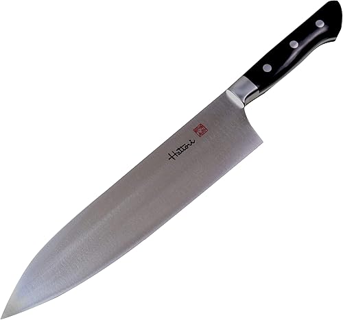 Miniatura 1 de Hattori - Cuchillo de chef japonés FH-11L profesional Wester Deba cuchillo de cocina profesional VG-10 de acero cobalto con mango ergonómico de