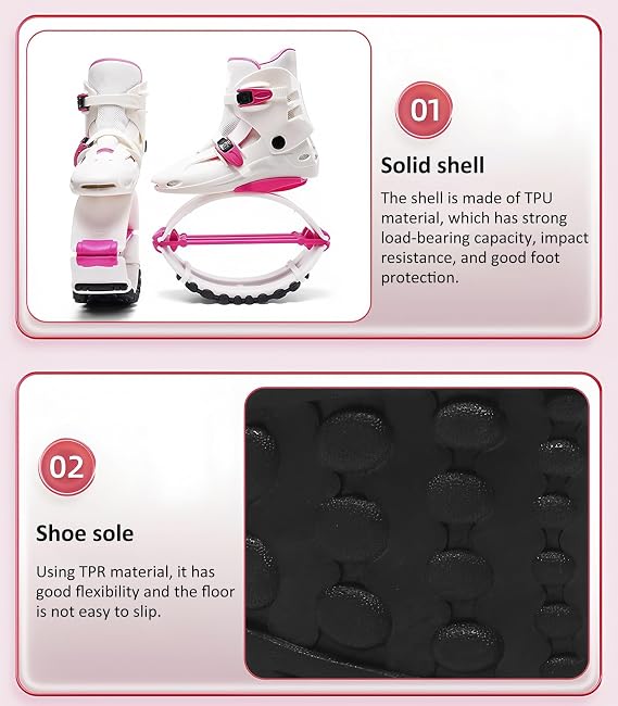 Sturdy Kangaroo Shoes for Jumping, Jumping Shoes for Adults and Bouncy Shoes with Soft Lining, Durable Use