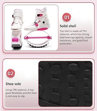 Sturdy Kangaroo Shoes for Jumping, Jumping Shoes for Adults and Bouncy Shoes with Soft Lining, Durable Use