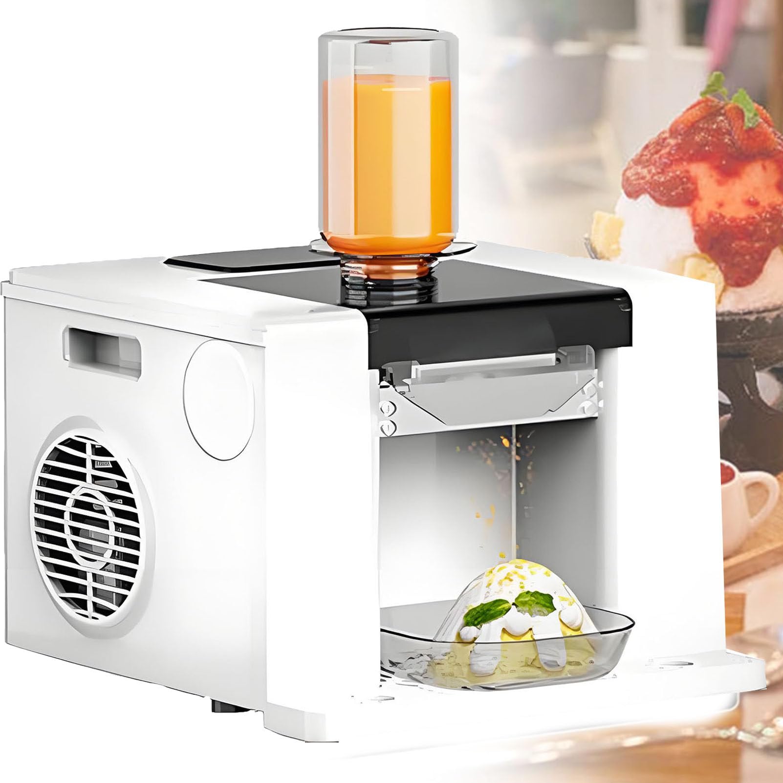 Machine à glaçons flocons de neige broyeur coréen granité et smoothie blanc 60 kg