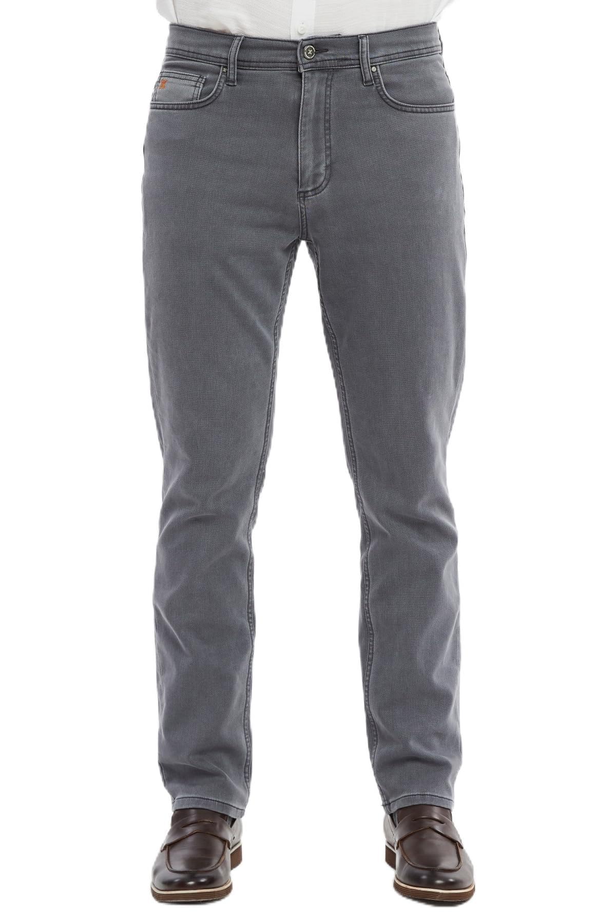 XCEDY - Men's Jeans Regular Fit Denim Stretch Jeans High Waist Authentic Straight Cut Trousers Men's CD356