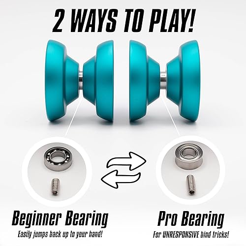 Miniatura 5 de Crosshair Fingerspin Yoyo  Un yoyo profesional convertible sensible y sin respuesta  Fácil de usar para principiantes y profesionales  Un yoyo truco