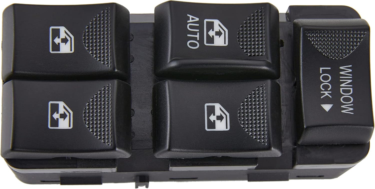 Power Window Switch Fits for 2000-2005 Chevy Impala,for 2002-2003 Buick Rendezvous.Driver Side Control Door vidrios Master Switch.Replaces 10422427