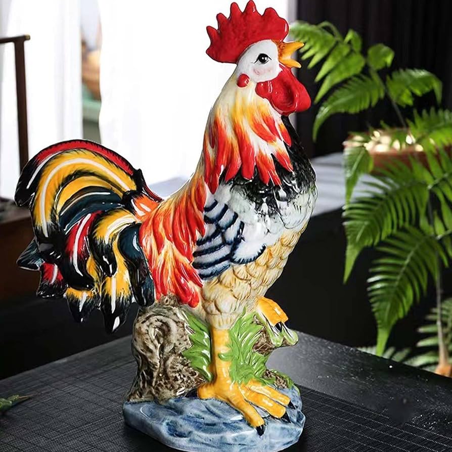 Rickです 金鶏、金と宝石の鶏、翡翠と宝石の金の鶏、銅製の鶏、鶏、風水鶏 Rickです 金鶏、金と宝石の鶏、翡翠と宝石の金の鶏、銅製