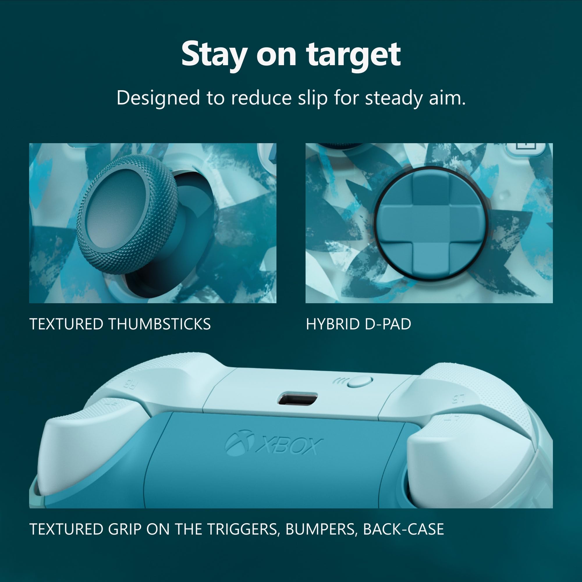 Xbox Wireless Controller Ice Breaker Special Edition - Wireless & Bluetooth Connectivity - New Hybrid D-Pad - New Share Button - Featuring Textured Grip