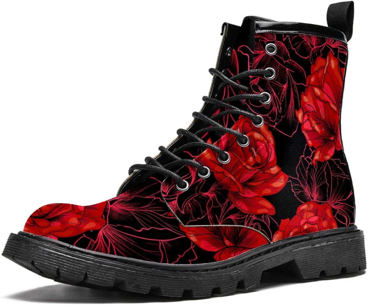 Red and black winter boots Clearance