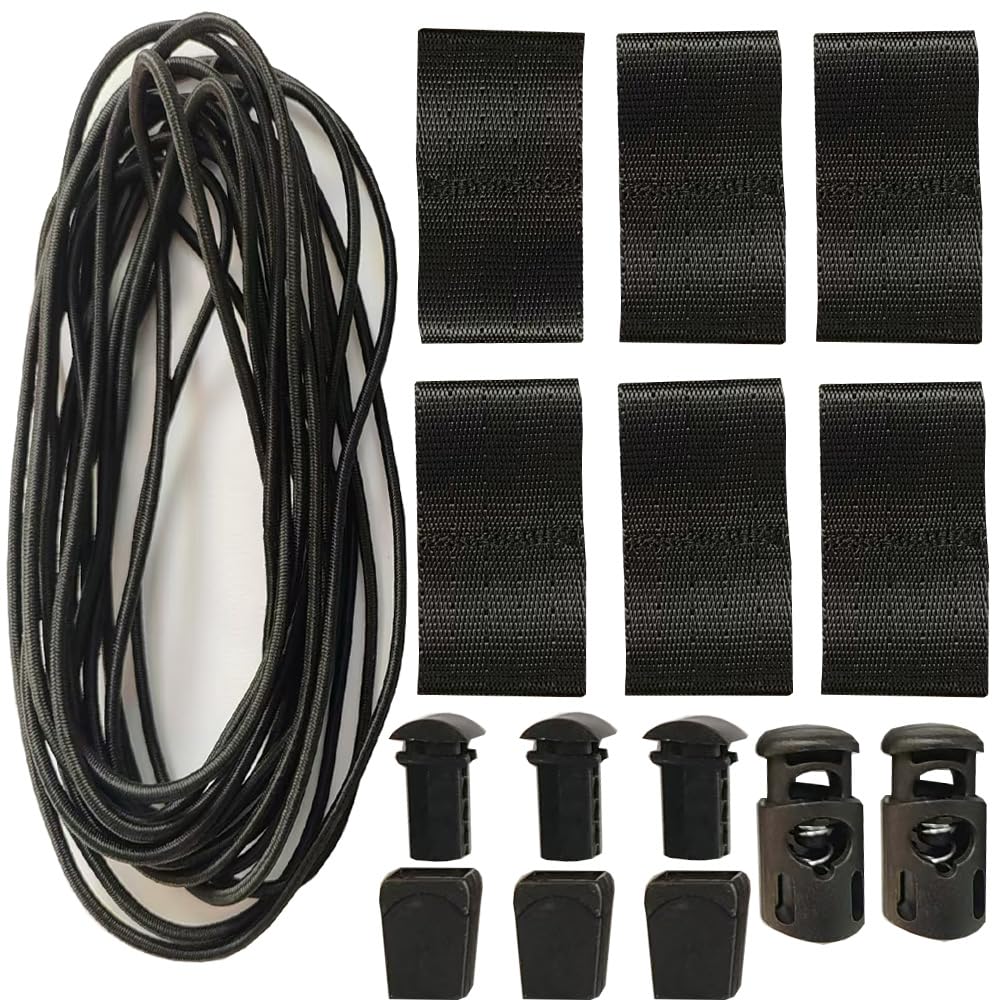 HDHYK Tactical Flag Bungee Elastic Fastener Strap Shock Cord