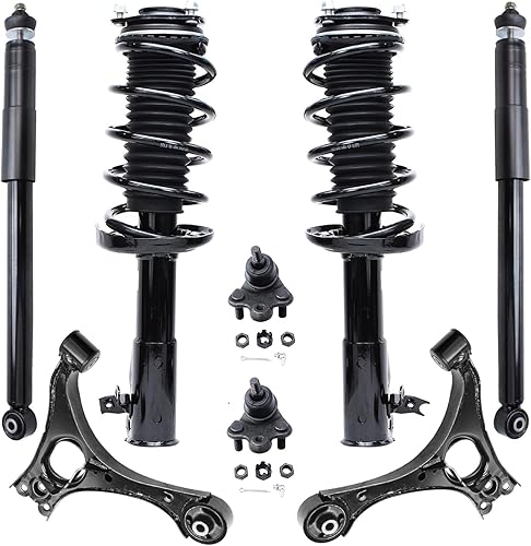 Miniatura 339 de Detroit Axle - Kit de puntales delanteros de 6 piezas para Chevrolet Aveo Aveo5 Pontiac G3 Wave, barra estabilizadora, varillas de acoplamiento