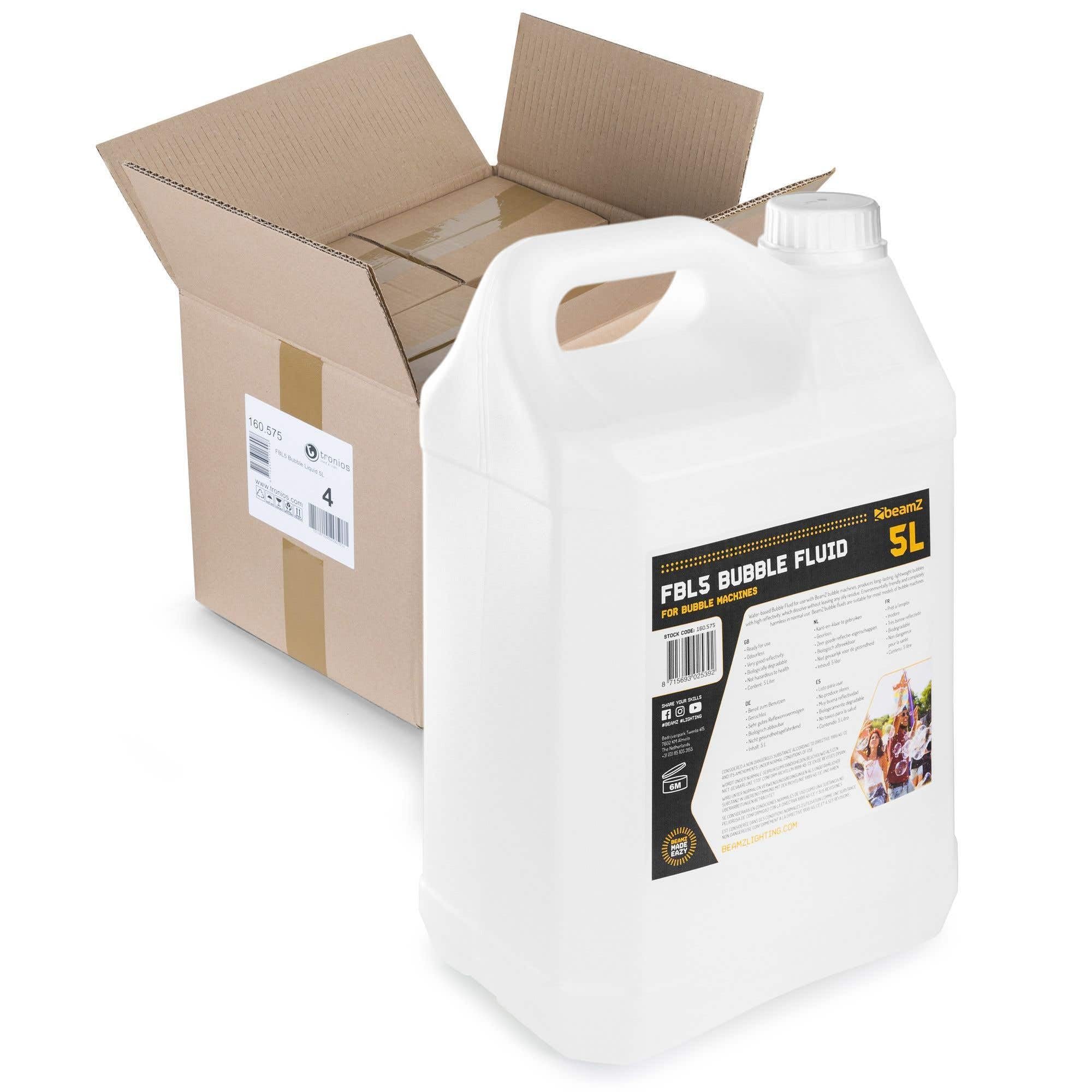 BeamZ Seifenblasenflüssigkeit- Set mit 20L (4x 5 Liter)