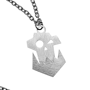 ネックレス・チョーカー BLENDOFF Warhammer Necklace Silver 925 Starforged Men's Faction Icon Orks Necklace Pendant 40K