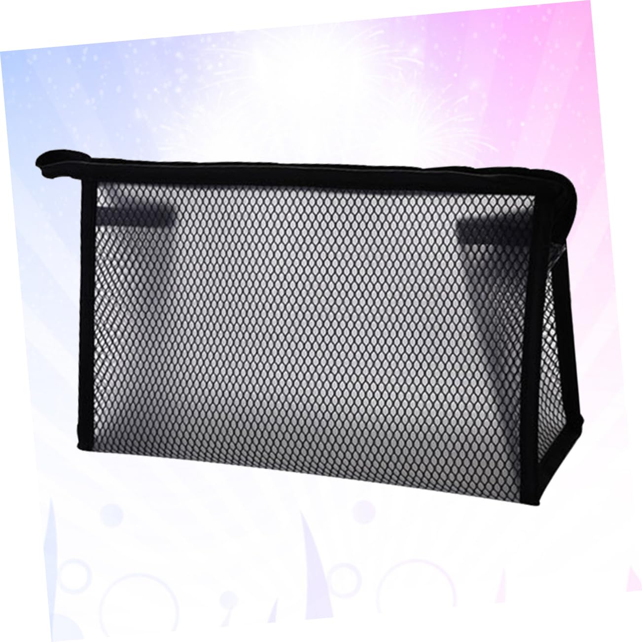 POPETPOP 3pezzi Borsa Cosmetica Trasparente Rete Per Make-up Borsa Da Viaggio Per Cosmetici Compatta e Pratica Per Donne Per Viaggi e Attività Outdoor