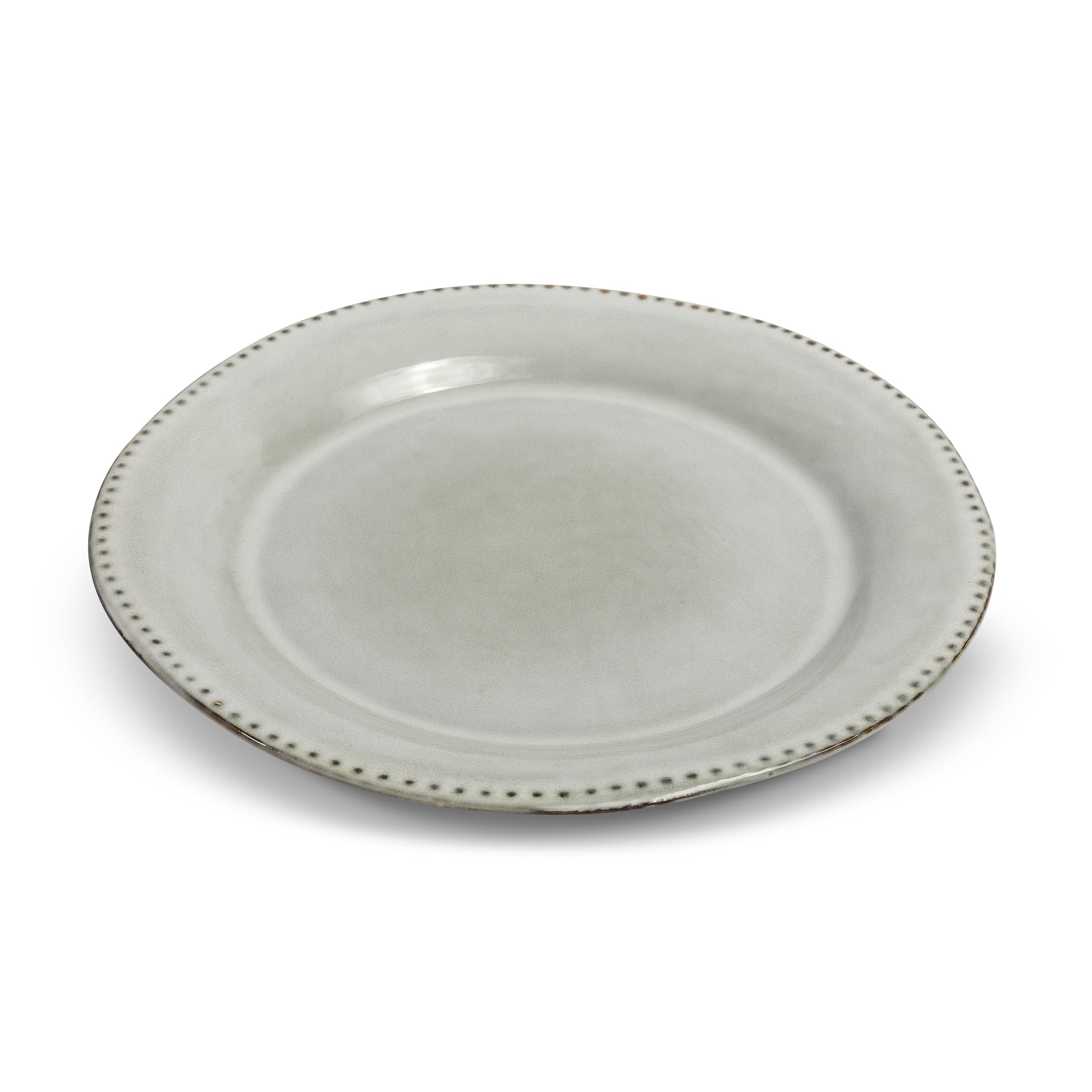 Vidi Piatto Platos de Cena Juego de 6 - Ø27,5 cm – Juego de platos de 6 piezas – Plato de desayuno – Vajilla para 6 personas - Blanco perla