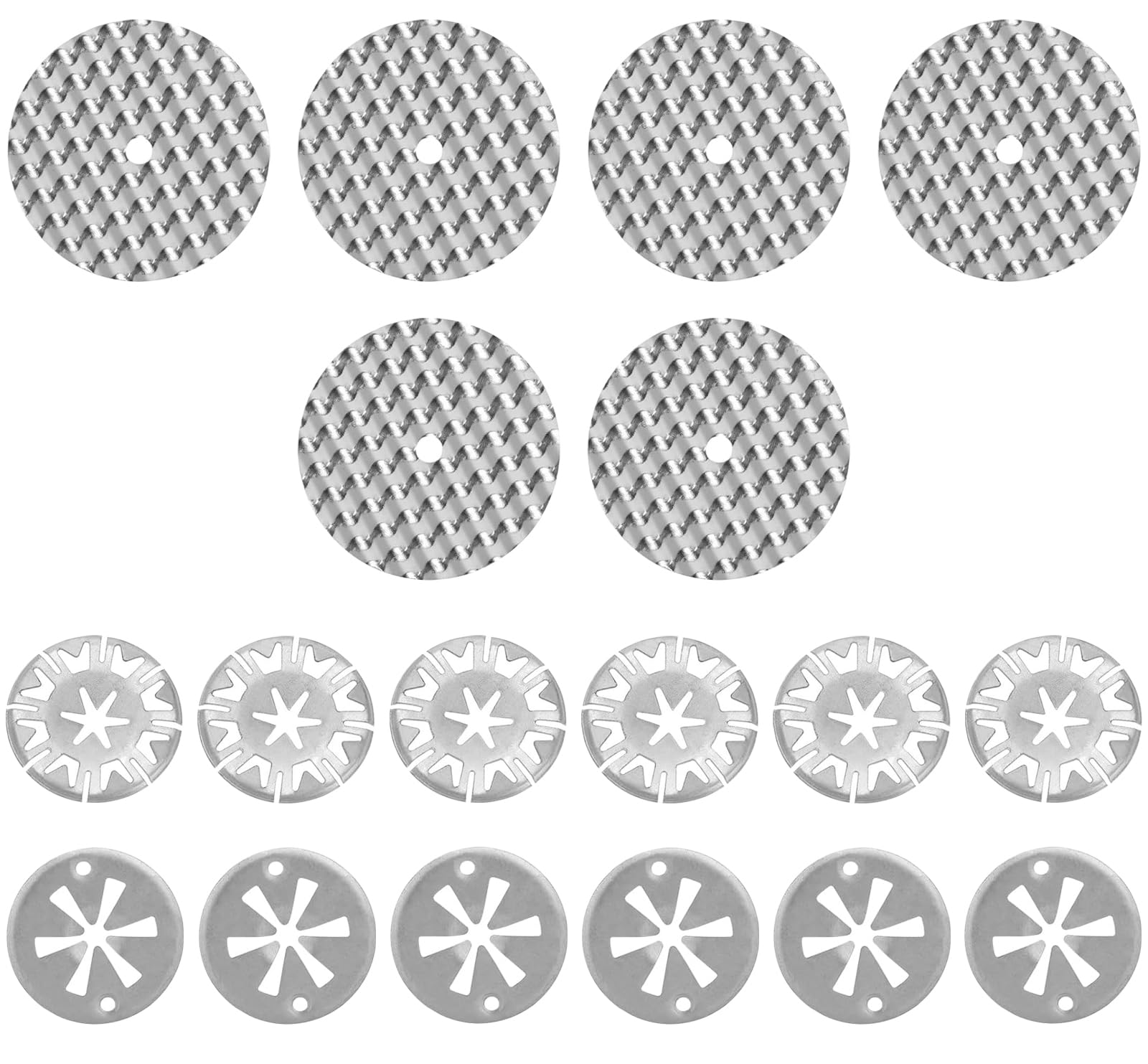 6 Pcs Vehicle Heat Shield Repair Kit, 30mm Zinc-plated Steel Locking Washers, 52mm Stainless Steel Heat Shield Washers
