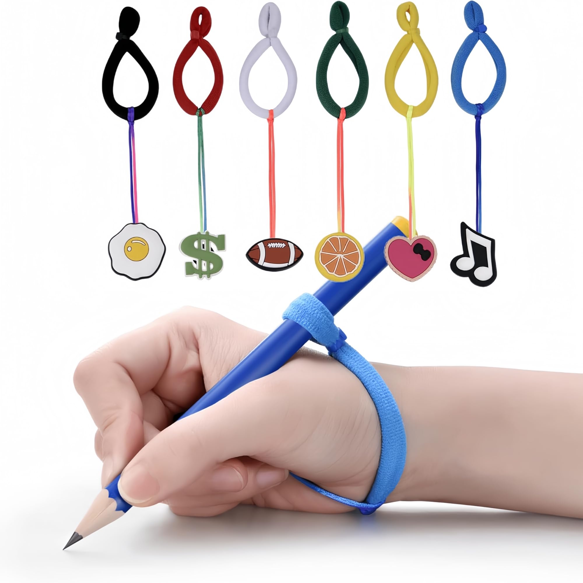 Pencil Grips for Kids Handwriting – 6PCS Ergonomic Pencil Grip Trainer for Toddlers 3-5 – Preschool Writing Aid for Left & Right Hand – Tripod Grip Corrector for Early Learning Tools