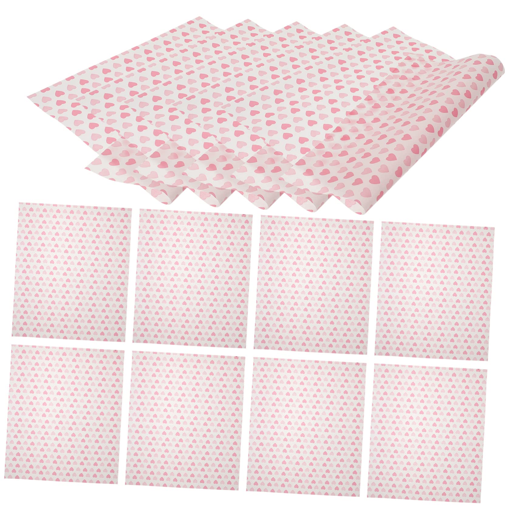 GRIRIW 50 Sheets Baking Wax Paper Food Grade Sandwich Wrapping Oil-proof Packing Paper