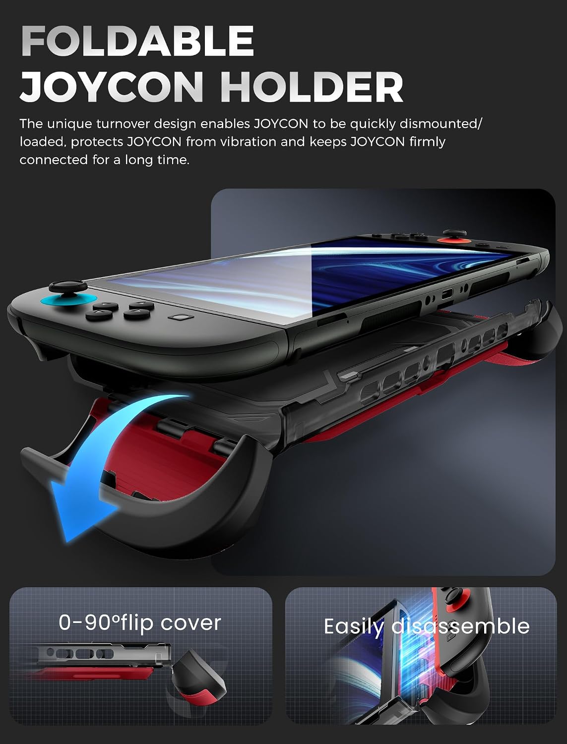  Titan Case for Nintendo Switch 2 with Kickstand & 7 Card Slots, Ruddy thumbnail