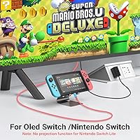 Vista 6 de USB C to HDMI Cable for Nintendo SwitchSwitch OLED, 2M6.6FT Switch Dock with 1080P60Hz Output,100W PD Charging Port, USB C to HDMI Adapter for