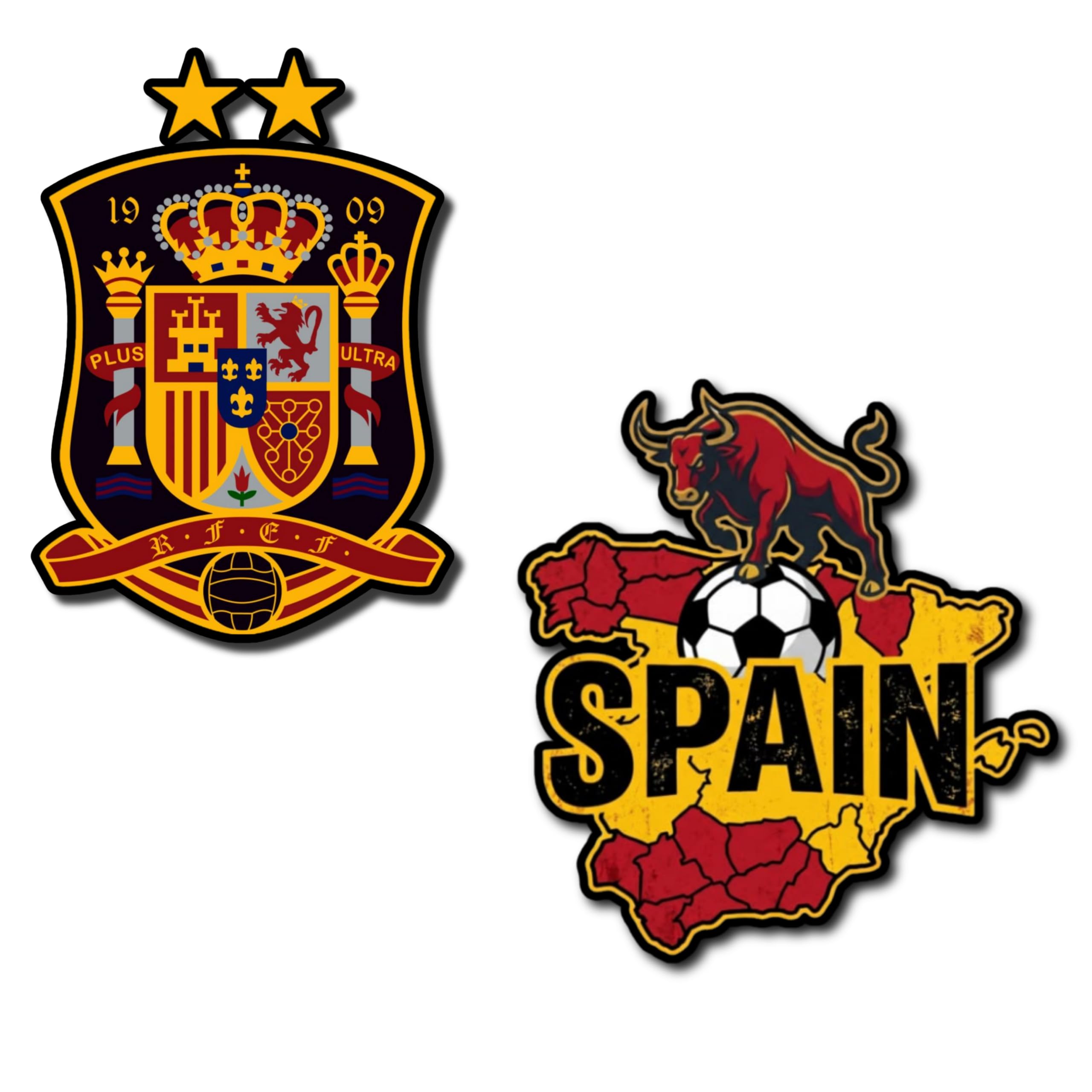 Spain Football Fan Country Team Design | MDF Fridge Magnet | World Championship Inspired-image-4