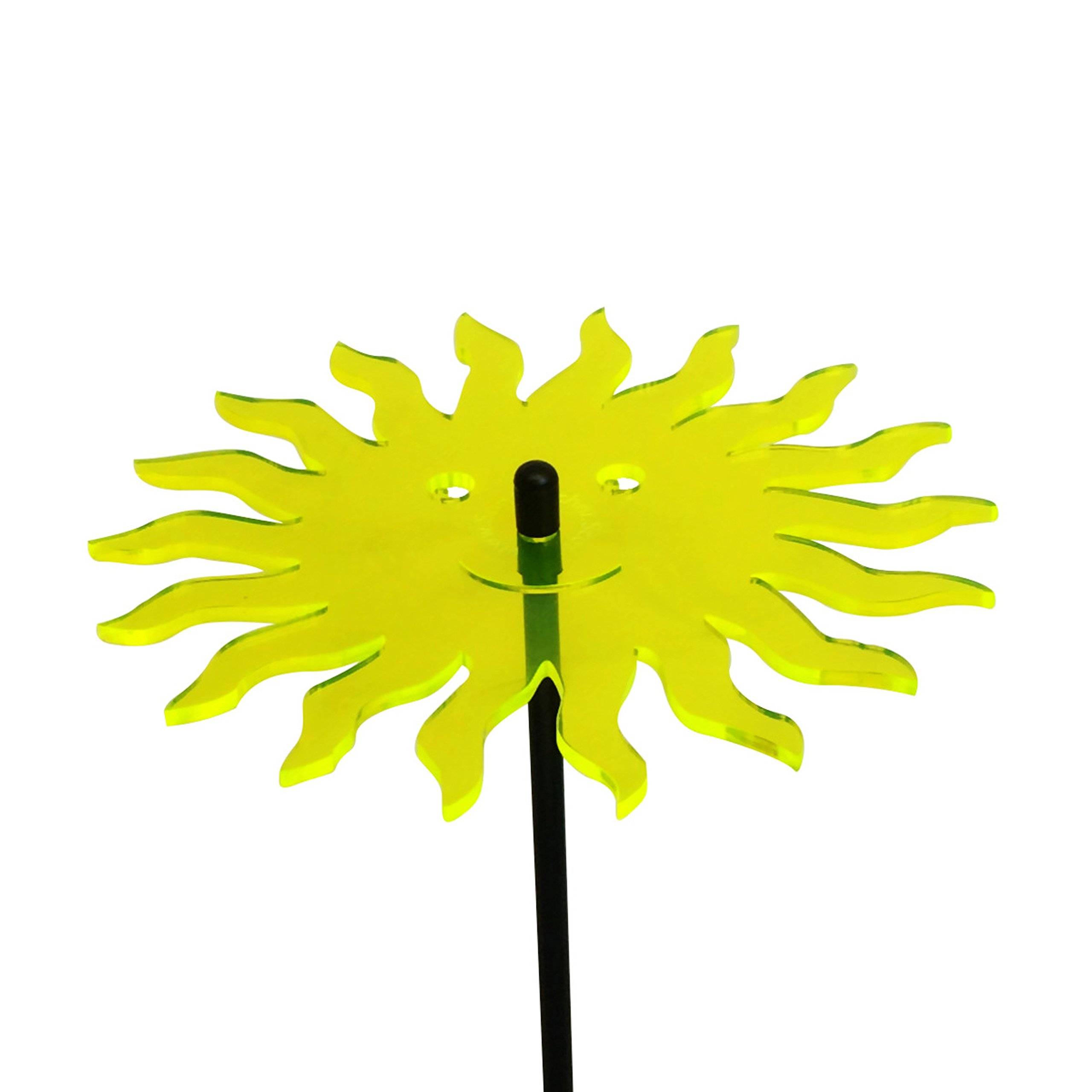 SunCatcher ozdoby ogrodowe uśmiechnięte słońce zestaw 5 dużych palików ogrodowych 75 cm wysokości 75 cm wysokości do wewnątrz na zewnątrz piękny prezent dla ogrodnika, kolor: różne kolory