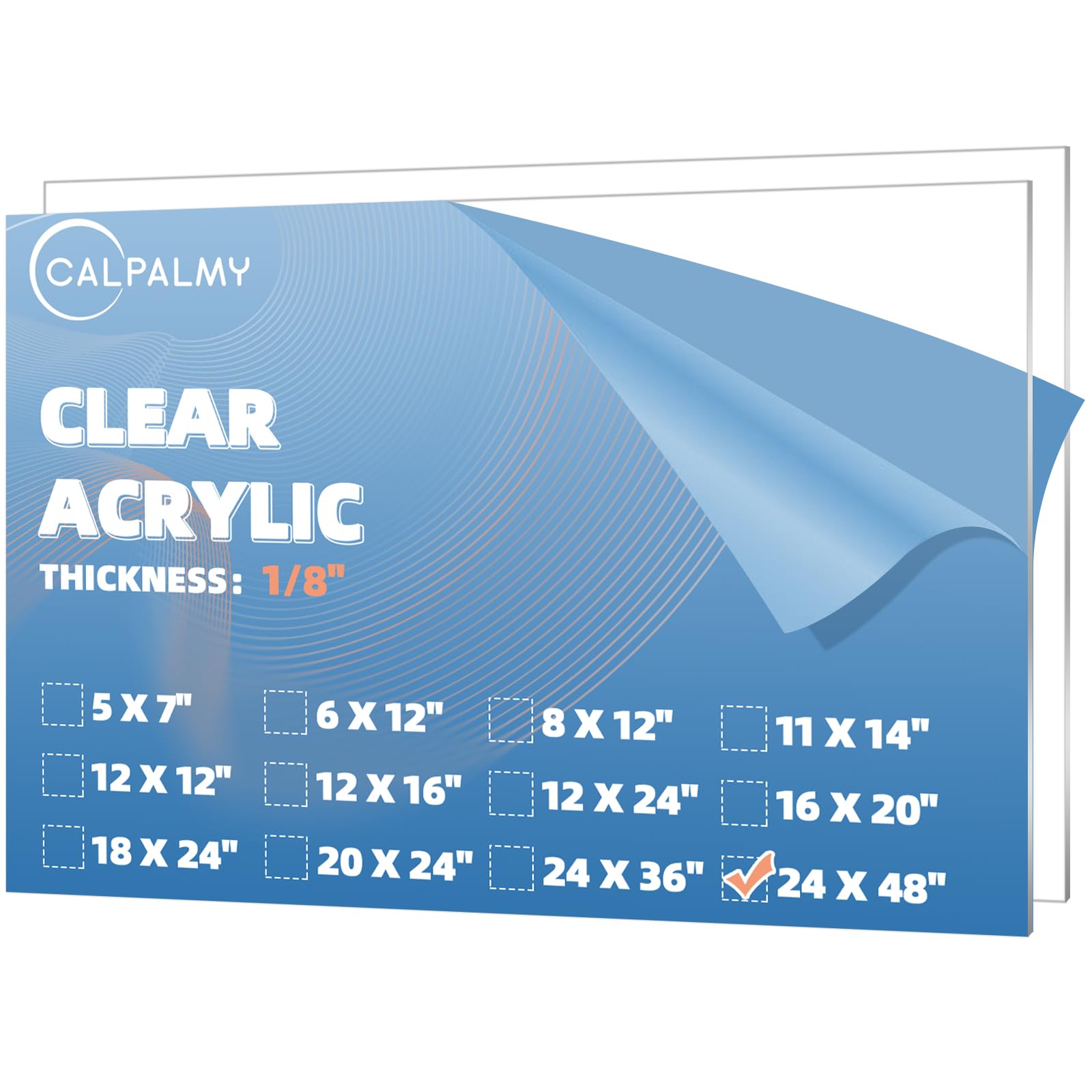 Clear Acrylic Sheets - 12" x 16" Pack of 2 -25 Clear Acrylic Sheets - 12" x 16" Pack of 2 -25