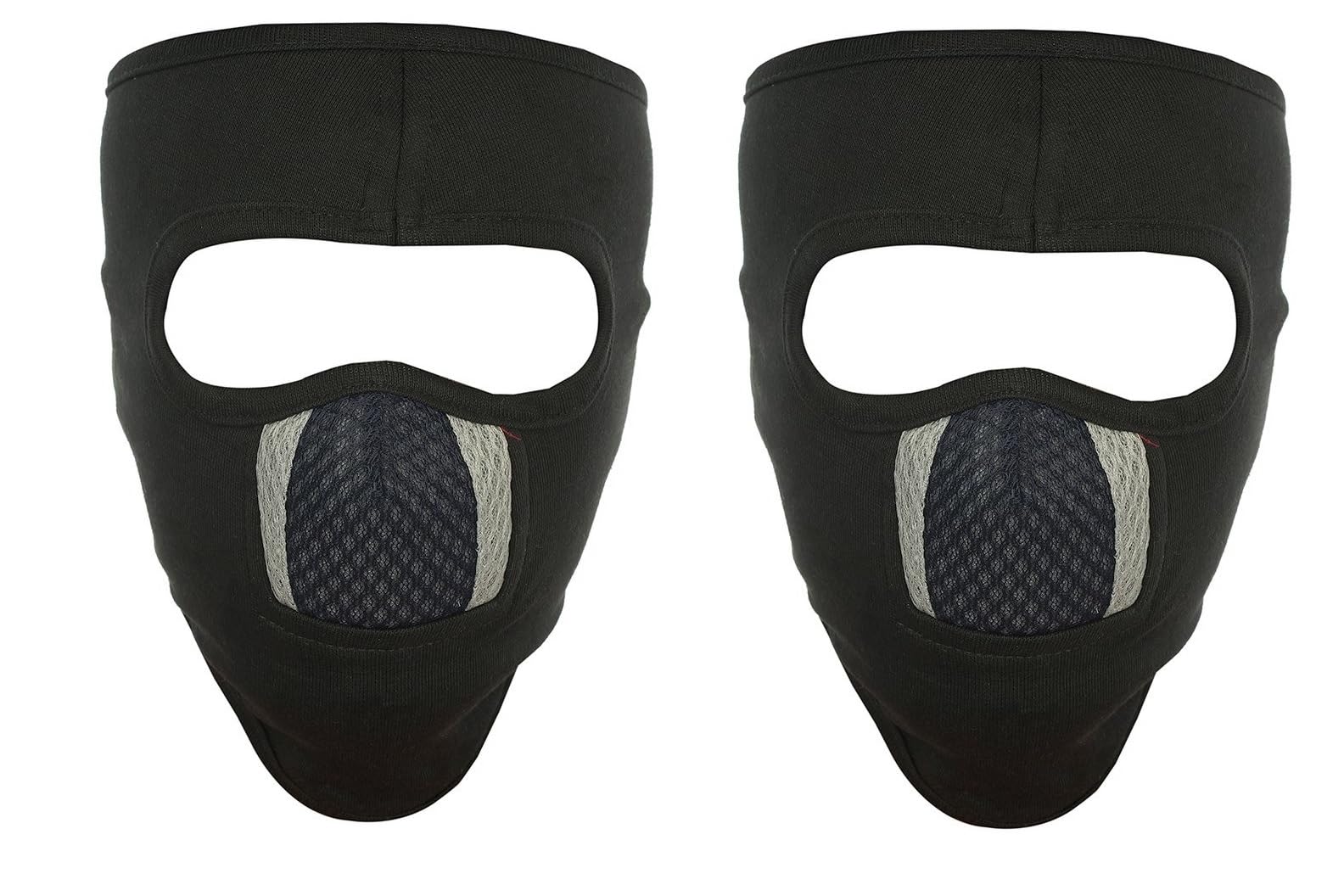 H-Store facemask balaclava 2Pc Ninja Black Grey Black Face Mask HS02