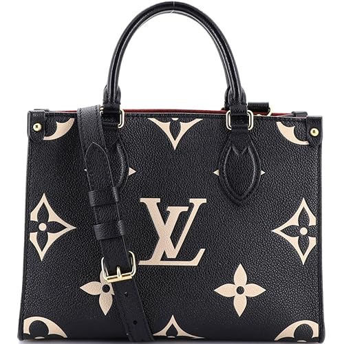 Louis Vuitton, Pre-Loved OnTheGo Tote Bicolor Monogram Empreinte Giant PM, Black