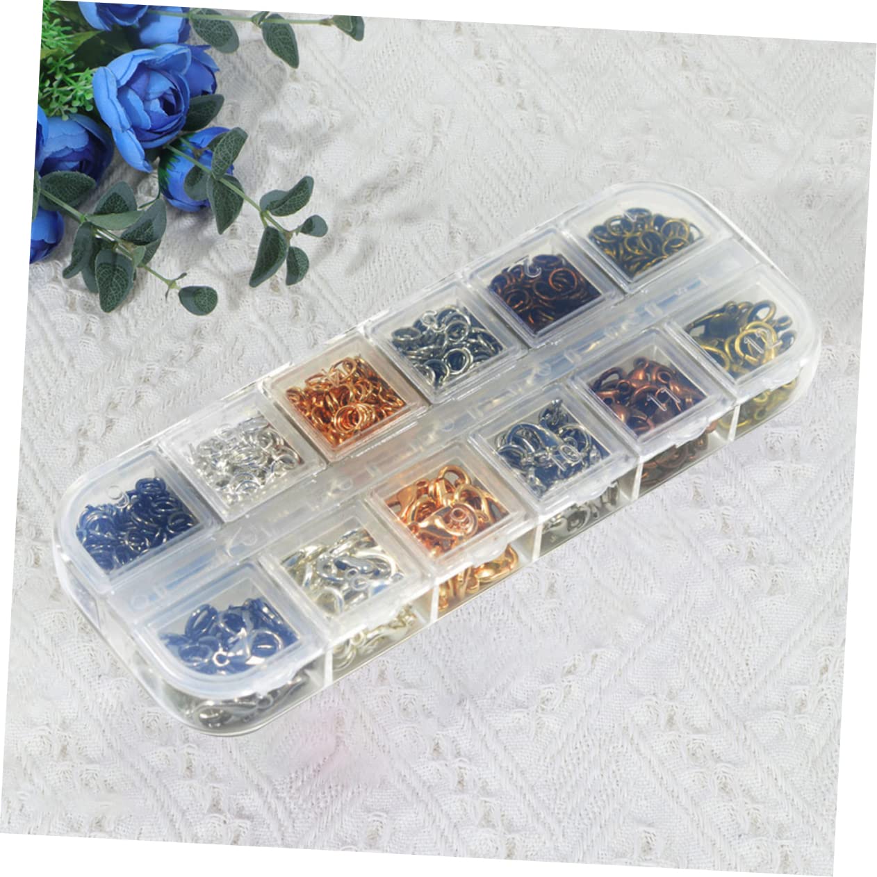 SHINEOFI 2376piezas Accesorios De Joyería Broches Langosta y Anillas Abiertas Para Pulseras y
