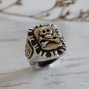 Amazon.com: skull crossbones Mexican Biker Ring sterling silver