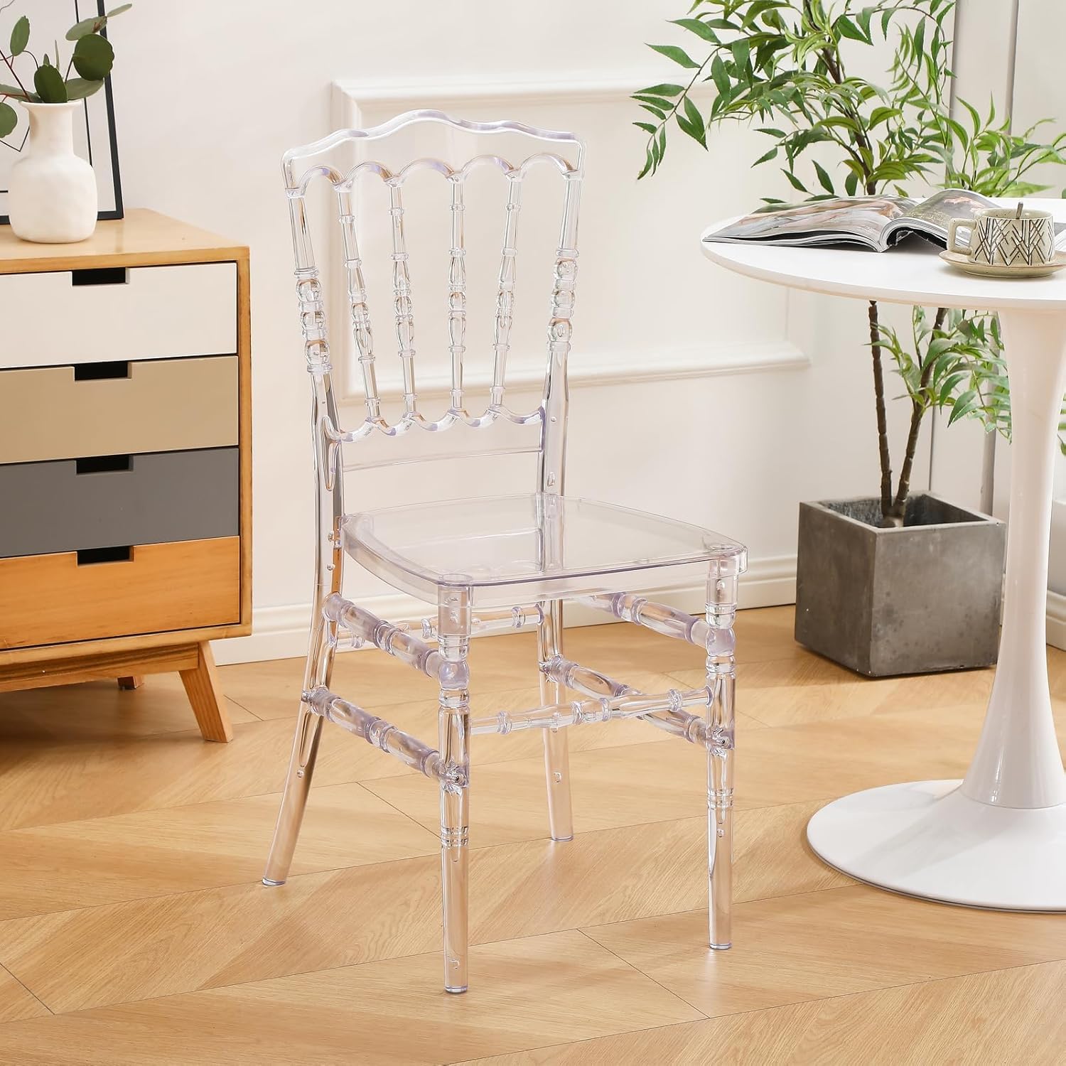 Amazon.com - TAO ONE Clear Napoleon Chair, Clear Acrylic Chair