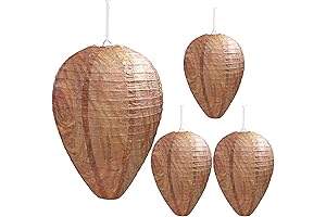 4 Pack Wasp Nest Decoy: Prevent Wasps with Realistic Deterrents