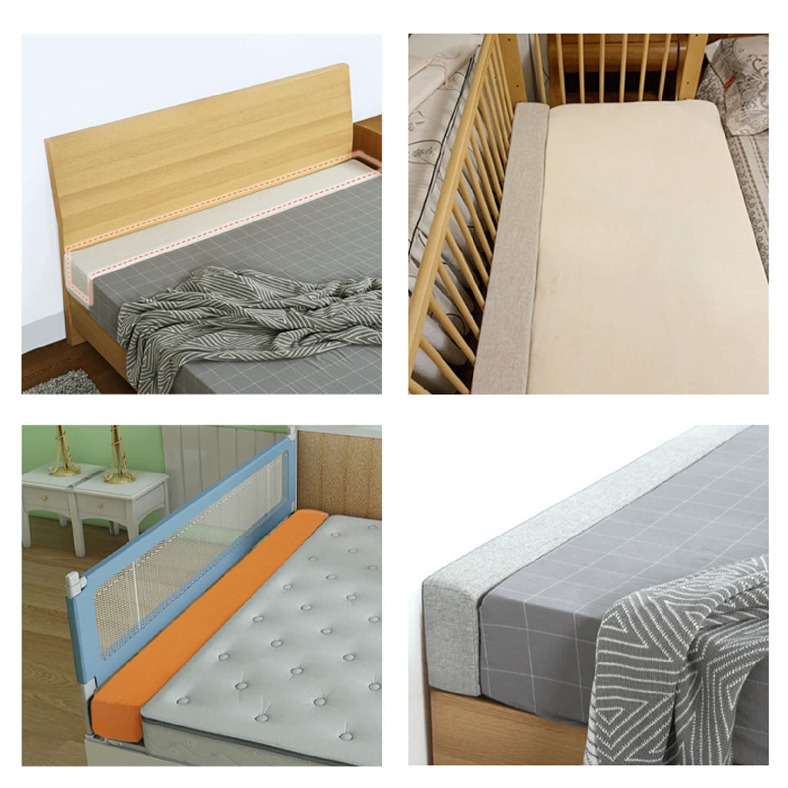 Riempitrice per Letto Lungo di Dimensioni Personalizzate, Letto Gap Filler Testiera Cuscino, Chiudere Lo Spazio tra Materasso e Testiera o Parete per letto Singolo Matrimoniale King(Biancheria)