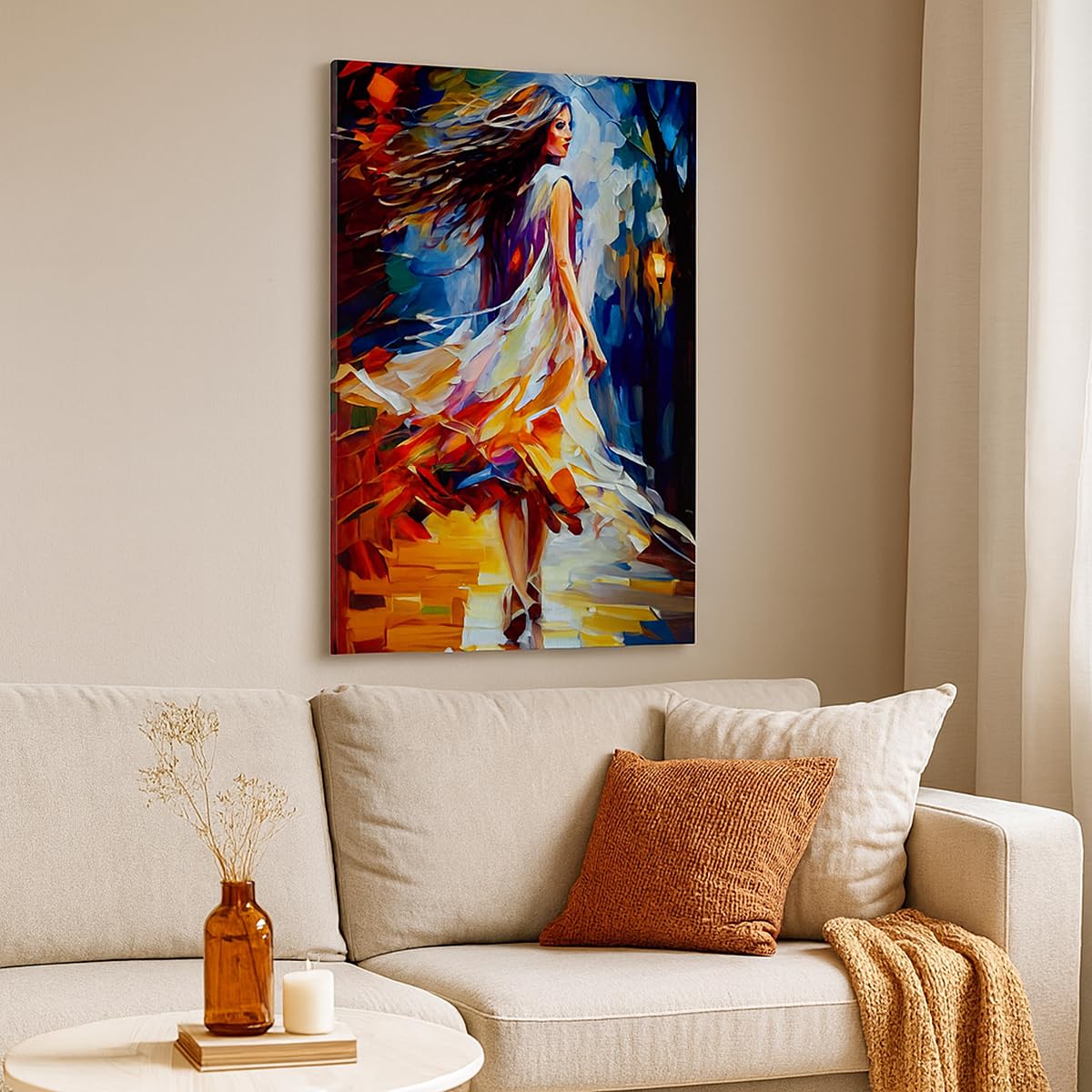 ARTTOR Cuadro Decorativo 55x100 cm Moderno Vertical Personas Moda - 6210 | Cuadro sobre Lienzo Grande Arte mural Decoración del Hogar Salón Dormitorio Cocina sobre Lienzo Cuadros de Pared Estilo