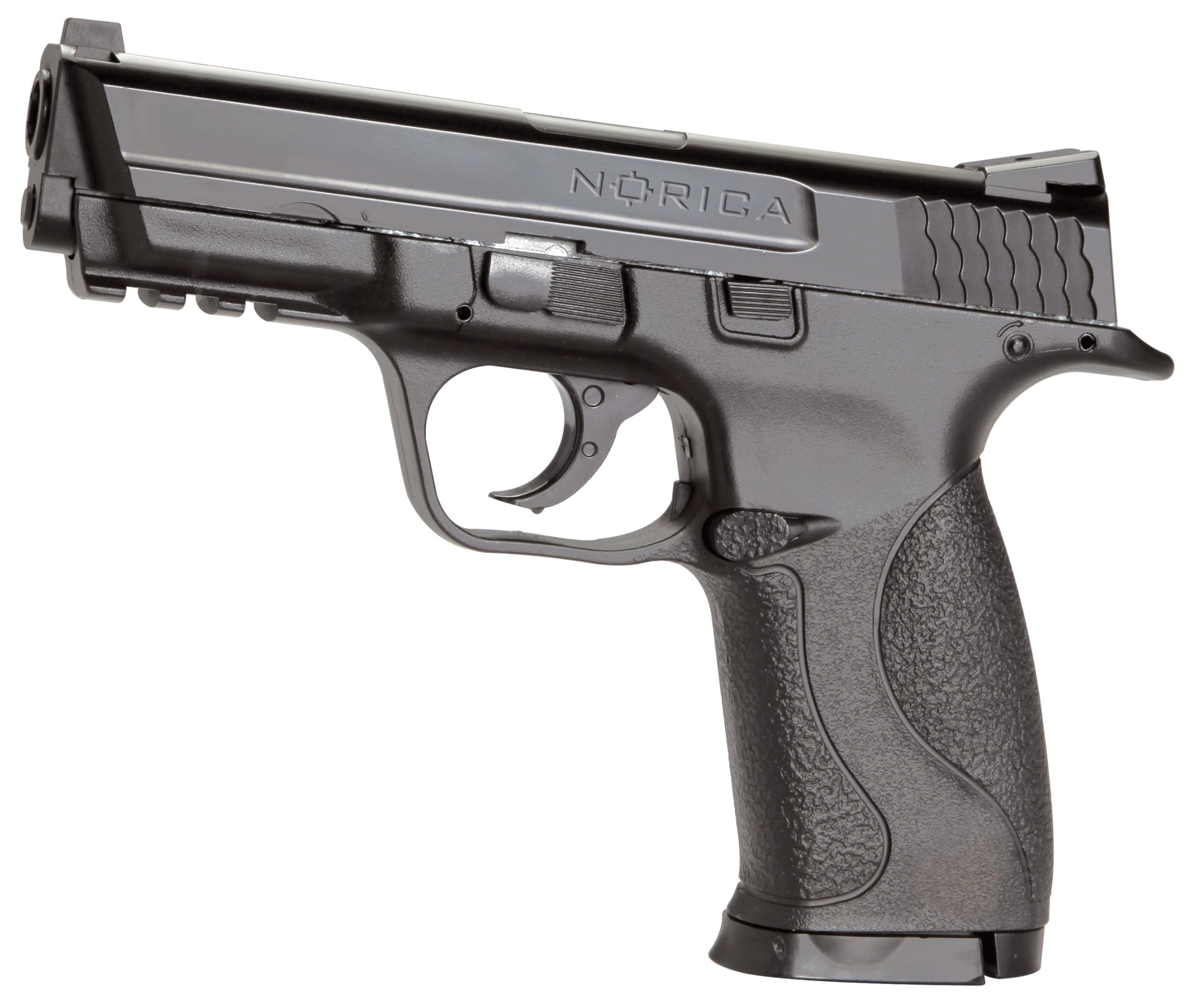 Norica Pack Pistola de Aire comprimido NAC 1703 Calibre 4.5 | CO2 y balines BBS (perdigones de Acero) <3,5J