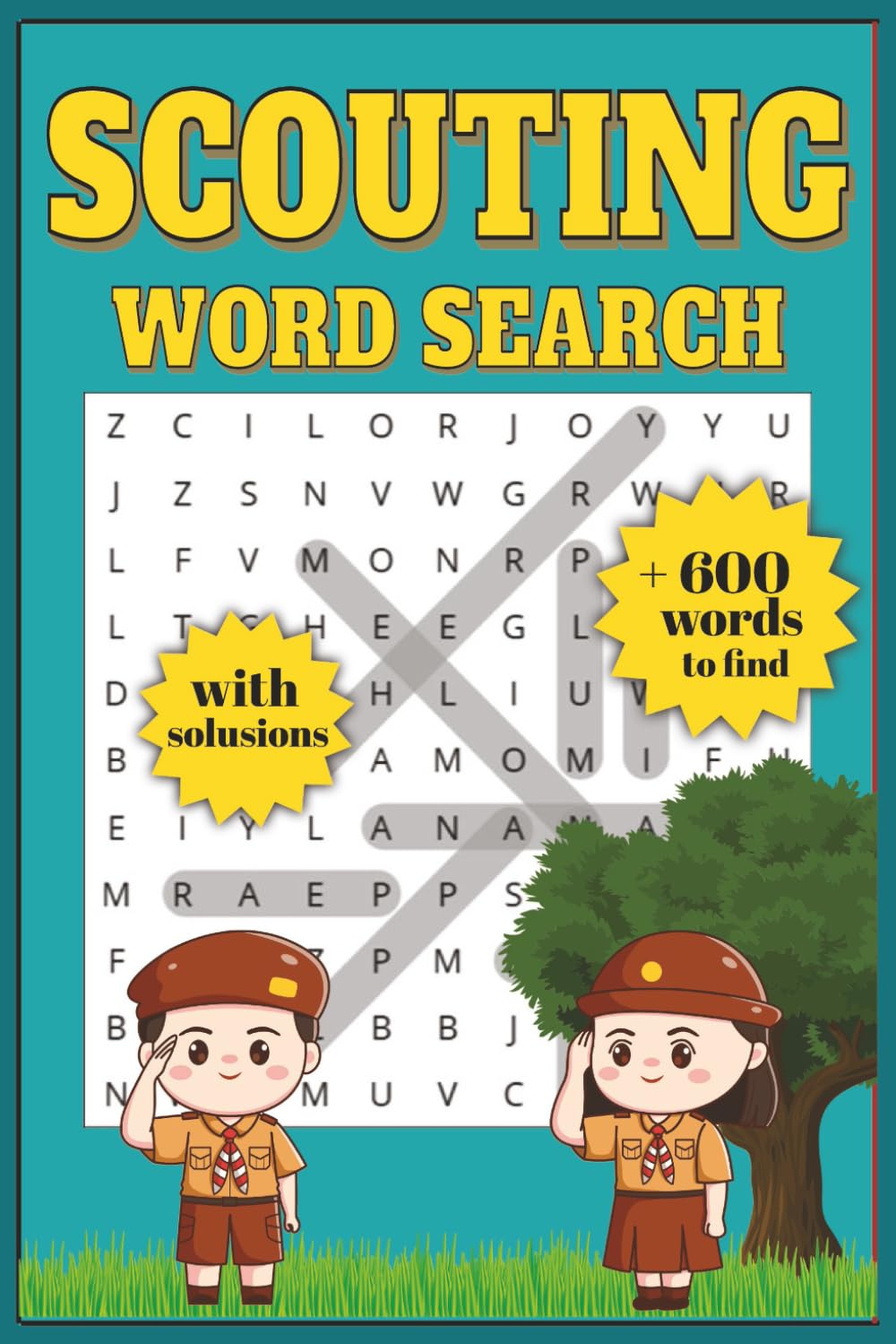 Scouting Word Search Puzzle Book: Word Searches with Easy to Read Print about scouts, camping, guiding and More I 6x9 inches, 110 pages I 50+ Puzzles ... Gift for Vacations, Holidays and Free Times