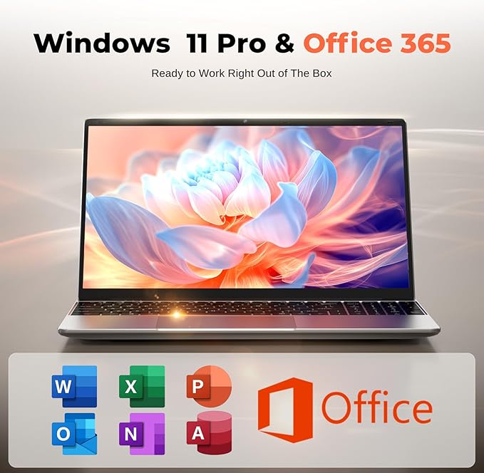 SAGAWHALE 4425Y-16G-256G Laptop 15.6" FHD IPS 16GB RAM 256GB SSD Windows 11 Pro miniatura 2
