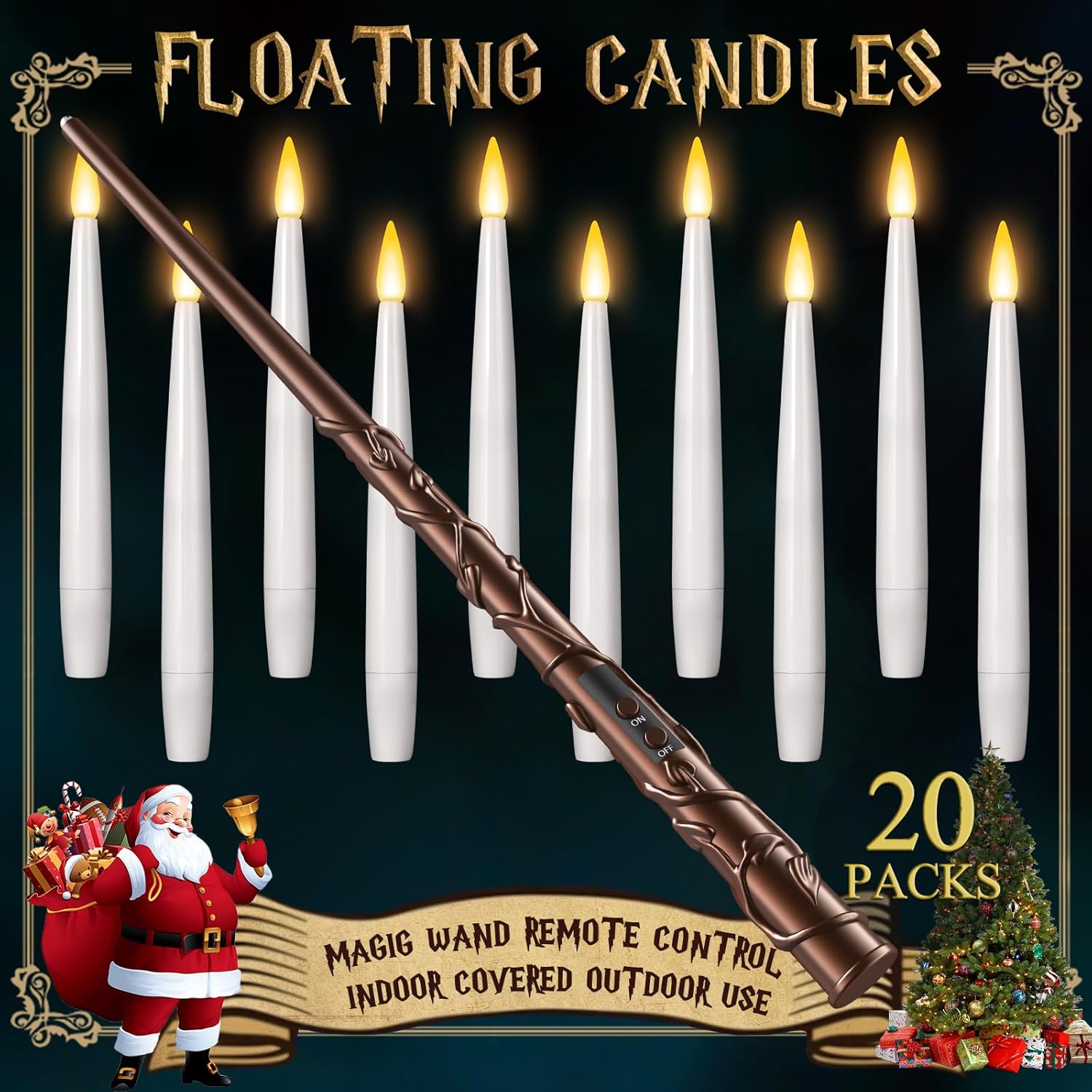 Floating Candles with Wand 20PCs...