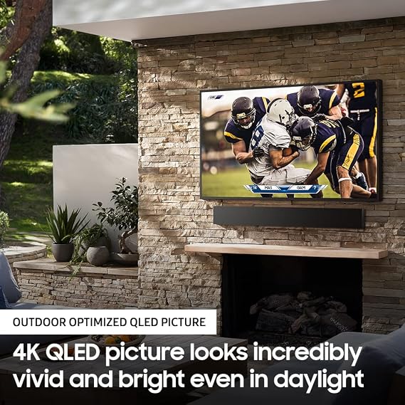 SAMSUNG 55-inch Class QLED 4K The Terrace Partial Sun Outdoor, Direct Full Array 16x, Quantum HDR 32x, Weatherproof, Wide Viewing Angle Smart TV w/ Alexa Built-in (QN55LST7TAFXZA, Latest Model)