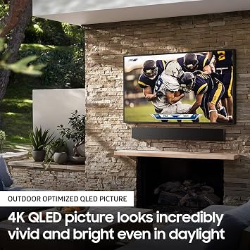 SAMSUNG 55-inch Class QLED 4K The Terrace Partial Sun Outdoor, Direct Full Array 16x, Quantum HDR 32x, Weatherproof, Wide Viewing Angle Smart TV w/ Alexa Built-in (QN55LST7TAFXZA, Latest Model)