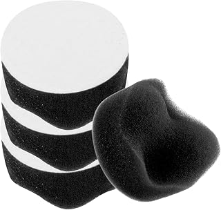 4Pcs 2" Waffle Polishing Foam Buffing Pads, Fine Cutting, Black