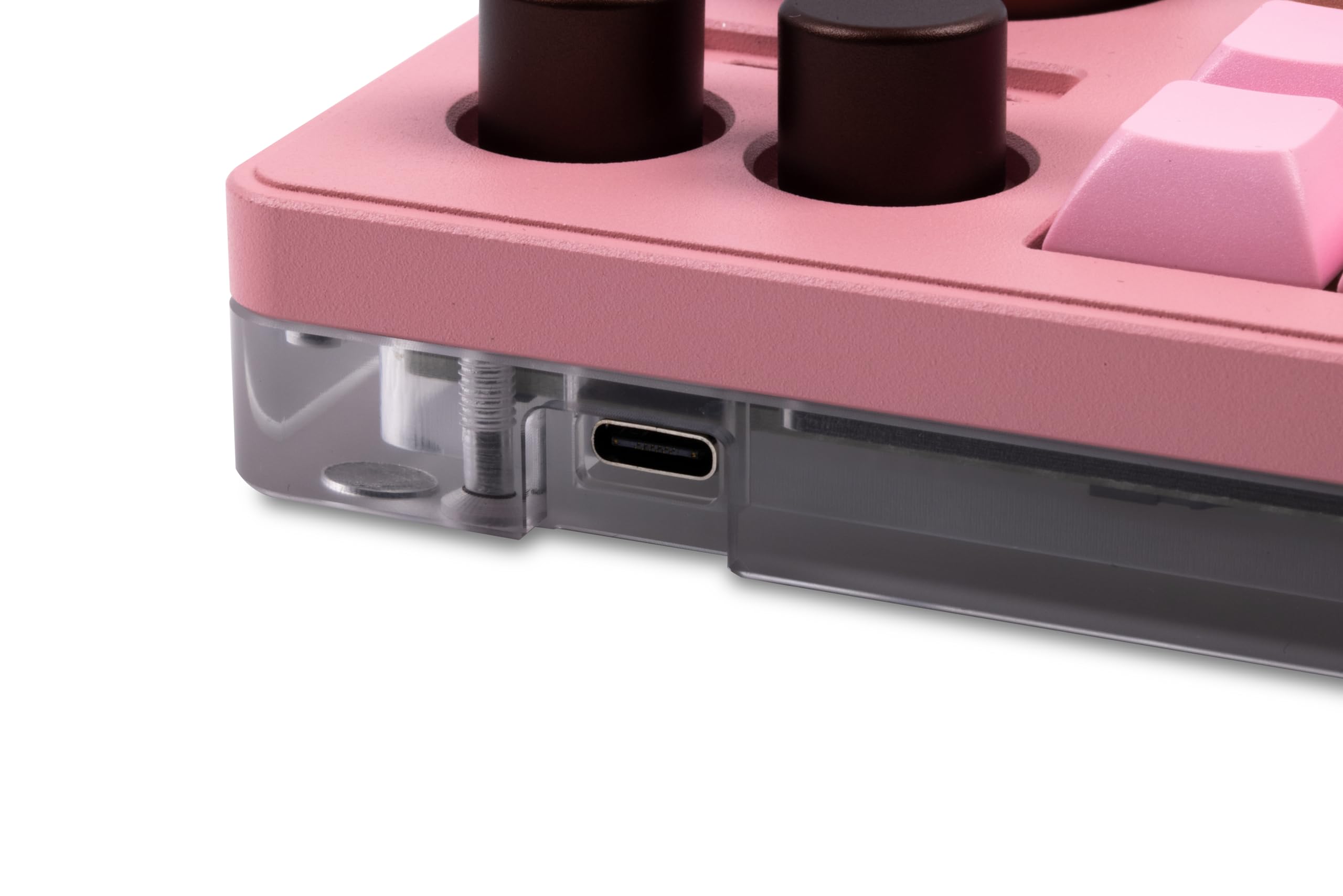 DOIO KB16 Mini clavier macro en aluminium Megalodon Triple Knob compatible VIA Rose