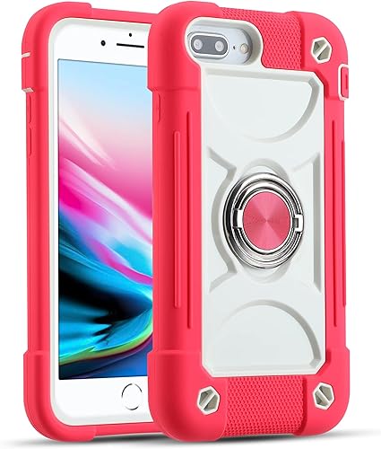 Miniatura 7 de MARKILL Funda compatible con iPhone 6 Plus6S Plus, funda para iPhone 7 PlusiPhone 8 Plus de 5.5 pulgadas con soporte de anillo, resistente a prueba