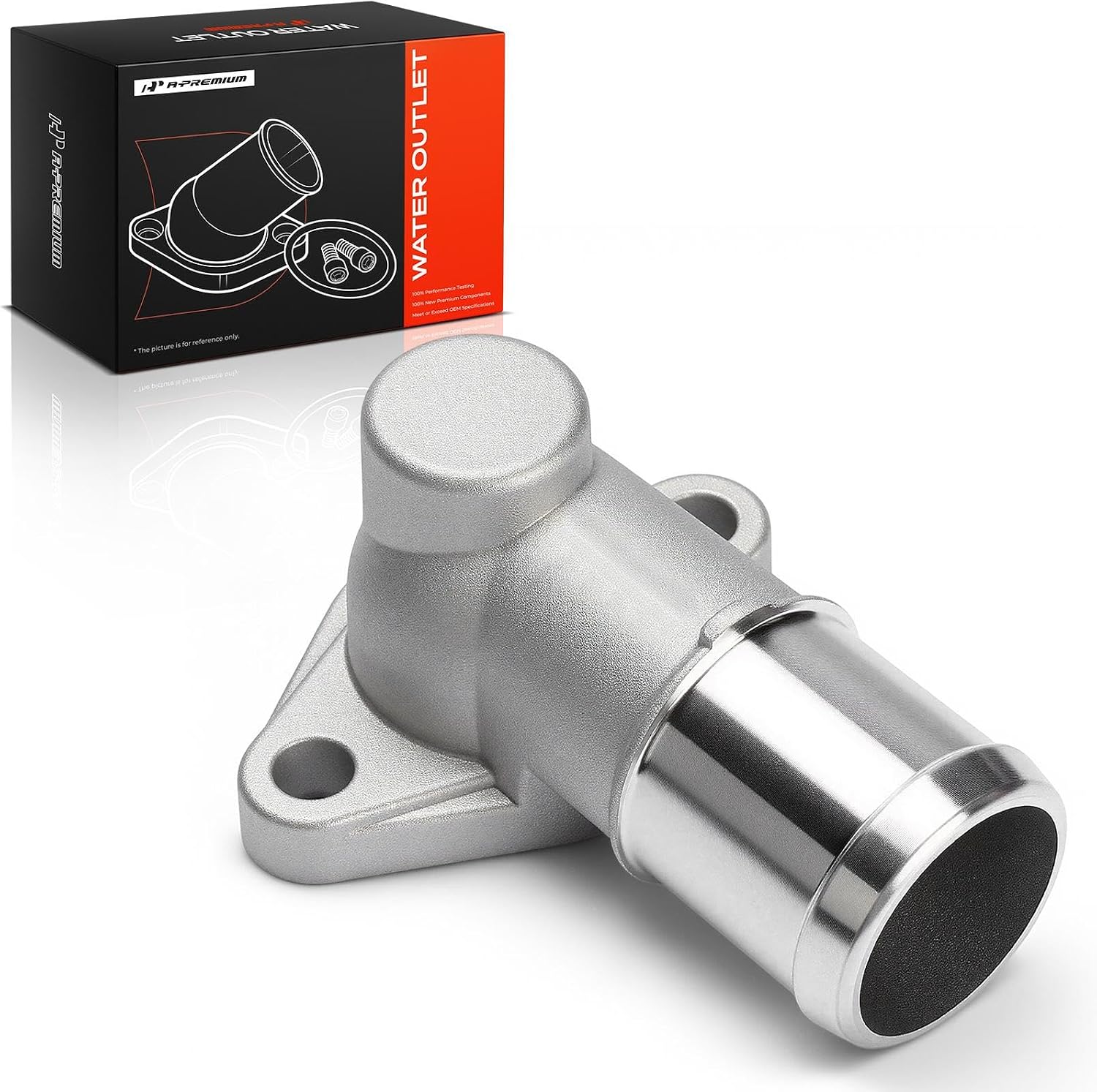 A-Premium Engine Thermostat Housing Water Outlet | Compatible with Kia & Hyundai Models - portage 2007-2010, Tucson 2007-2009, Tiburon 2007-2008, 2.7L